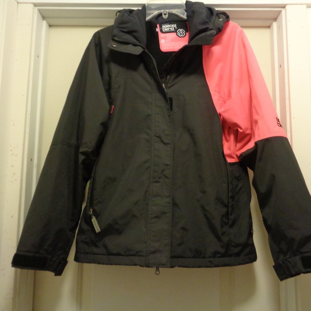 SNOW BOARDING SPECIAL BLEND SNOW HOT PINK & BLACK WATER PROOF JACKET M